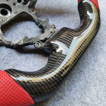 Load image into Gallery viewer, czd auto parts carbon fiber steering wheel for Honda FK2/Honda 9th gen Civic/SI 2012-2015 with red perforated leather