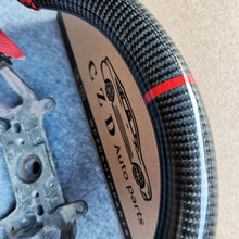 Load image into Gallery viewer, CZD Autoparts For Honda FK2 carbon fiber steering wheel red perforated leather sides
