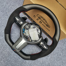 Load image into Gallery viewer, CZD Autoparts for BMW M1 M2 M3 M4 X5M X6M carbon fiber steering wheel black alcantara sides