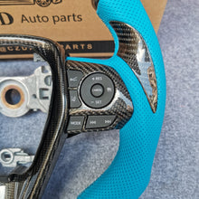 Load image into Gallery viewer, CZD auto parts for Toyota Avalon 2018-2022 carbon fiber steering wheel with light blue leather