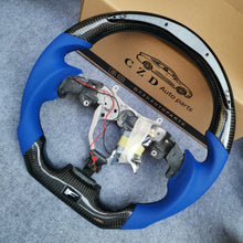 Load image into Gallery viewer, CZD auto parts carbon fiber steering wheel for Lexus IS250 /300 /350 2006-2013 with blue leather