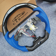 Load image into Gallery viewer, CZD auto parts carbon fiber steering wheel for Lexus IS250 /300 /350 2006-2013 with blue leather