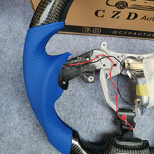 Load image into Gallery viewer, CZD auto parts carbon fiber steering wheel for Lexus IS250 /300 /350 2006-2013 with blue leather