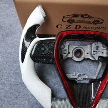Load image into Gallery viewer, CZD auto parts for Toyota Avalon 2018-2022 carbon fiber steering wheel with silver carbon fiber