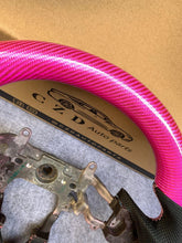 Load image into Gallery viewer, czd auto parts carbon fiber steering wheel for Honda 9th gen Civic/SI 2012-2015 with gloss pink carbon fiber