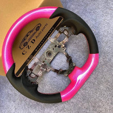 Load image into Gallery viewer, czd auto parts carbon fiber steering wheel for Honda 9th gen Civic/SI 2012-2015 with gloss pink carbon fiber