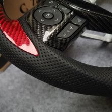 Load image into Gallery viewer, czd auto parts carbon fiber steering wheel for Toyota Corolla 2019-2020 with red thumb grips