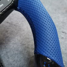 Load image into Gallery viewer, Customized for Toyota Avalon 2018-2022 carbon fiber steering wheel blue perforated leather knob（副本）