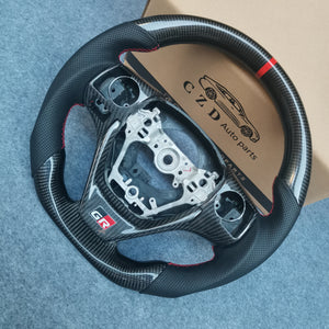 czd auto parts carbon fiber steering wheel for Toyota Corolla 2014-2017 with printing logo
