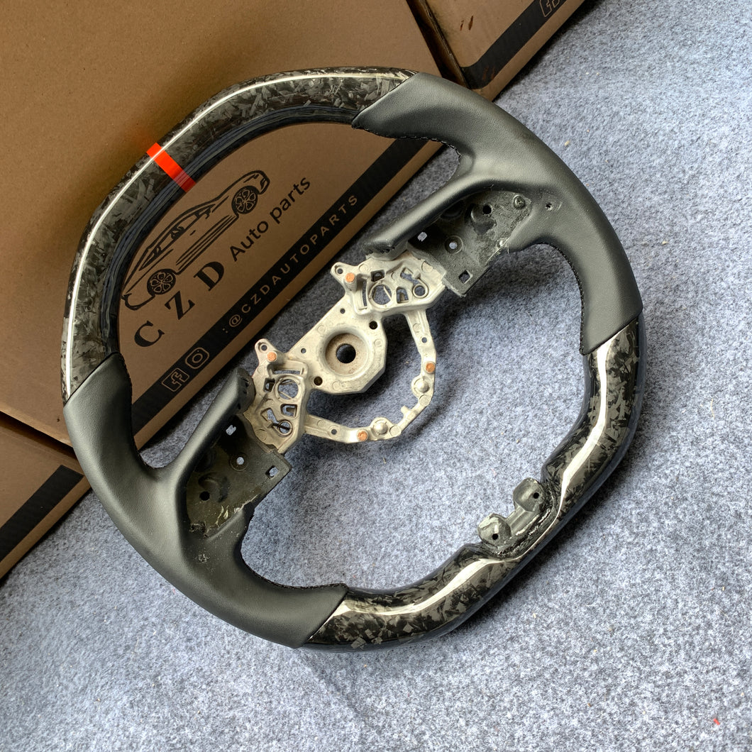 CZD auto parts for Nissan GTR R50 2017-2022 carbon fiber steering wheel with gloss forged carbon fiber