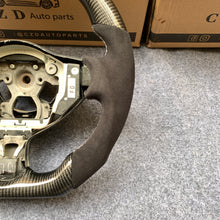 Load image into Gallery viewer, CZD autoparts forNissan 7th gen Maxima 2009-2014 carbon fiber steering wheel  with alcantara leather side