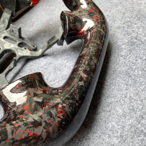 czd auto parts carbon fiber steering wheel for Acura TL with red flakes