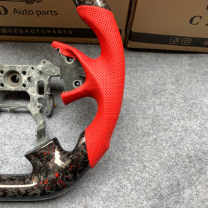 czd auto parts carbon fiber steering wheel for Acura TL with red flakes