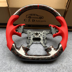 czd auto parts carbon fiber steering wheel for Acura TL with red flakes