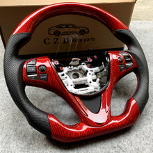 Load image into Gallery viewer, czd auto parts carbon fiber steering wheel for Acura TLX 2015-2021 with gloss red carbon fiber