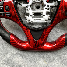 Load image into Gallery viewer, czd auto parts carbon fiber steering wheel for Acura TLX 2015-2021 with gloss red carbon fiber