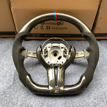 Load image into Gallery viewer, CZD Autoparts For BMW M2 F87 M3 F80 M4 F82 carbon fiber steering wheel with black alcantara sides
