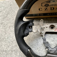Load image into Gallery viewer, CZD Autoparts For Honda FK2 carbon fiber steering wheel yellow double stripe