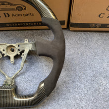 Load image into Gallery viewer, CZD auto parts for Legacy 2004 2005 2006 carbon fiber steering wheel with alcantara side