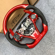 Load image into Gallery viewer, CZD For 2013/2014/2015/2016/2017 7th Toyota Gamry carbon fiber steering wheel with perforated leather sides