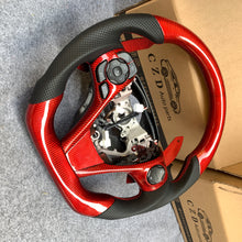 Load image into Gallery viewer, CZD For 2013/2014/2015/2016/2017 7th Toyota Gamry carbon fiber steering wheel with perforated leather sides