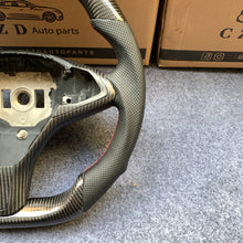 Load image into Gallery viewer, CZD auto parts for Tesla Model X 2016-2020 carbon fiber steering wheel with red stripe line