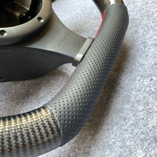 Load image into Gallery viewer, CZD auto parts for Mitsubishi Lancer Evolution Evo 9 IX 2005-2007 carbon fiber steering wheel with perforated leather side