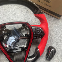 Load image into Gallery viewer, CZD Autoparts for  Toyota 8th gen Camry se xse le xle 2018-2022 carbon fiber steering wheel with  gloss black carbon fiber knob