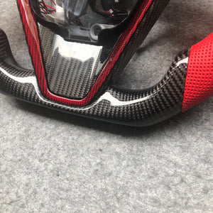 CZD Autoparts for  Toyota 8th gen Camry se xse le xle 2018-2022 carbon fiber steering wheel with  gloss black carbon fiber knob