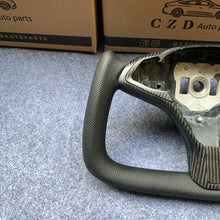 Load image into Gallery viewer, CZD auto parts for Tesla Model X 2016-2020 carbon fiber steering wheel with yoke shape