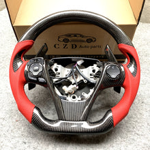 Load image into Gallery viewer, CZD For 2013、2014、2016、2017 7th Toyota Gamry carbon fiber steering wheel with perforated leather sides