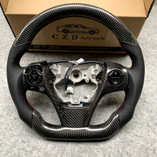 Load image into Gallery viewer, CZD For 2013/2014/2015/2016/2017 7th Toyota Gamry carbon fiber steering wheel with perforated leather sides
