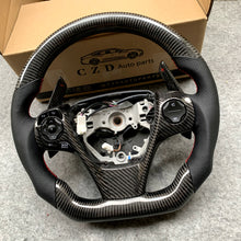 Load image into Gallery viewer, CZD For 2013、2014、2015、2016、2017 7th Toyota Gamry carbon fiber steering wheel with red stitching