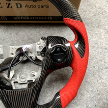 Load image into Gallery viewer, czd auto parts carbon fiber steering wheel for Toyota Venza 2013-2015 with black stitching
