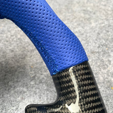 Load image into Gallery viewer, czd auto parts carbon fiber steering wheel for Honda 7th gen Accord Sedan TESTED LX 2003-2007 with blue perforated leather