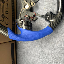 Load image into Gallery viewer, CZD autoparts for Honda Accord UC1 UC3 CM5 CM6 carbon fiber steering wheel with blue perforated leather side