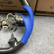Load image into Gallery viewer, czd auto parts carbon fiber steering wheel for Honda 7th gen Accord Sedan TESTED LX 2003-2007 with blue perforated leather