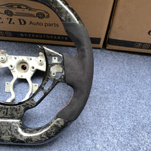 Load image into Gallery viewer, CZD auto parts for Nissan GTR R35 2009-2016 steering wheel with forged carbon &amp;  alcantara leather side