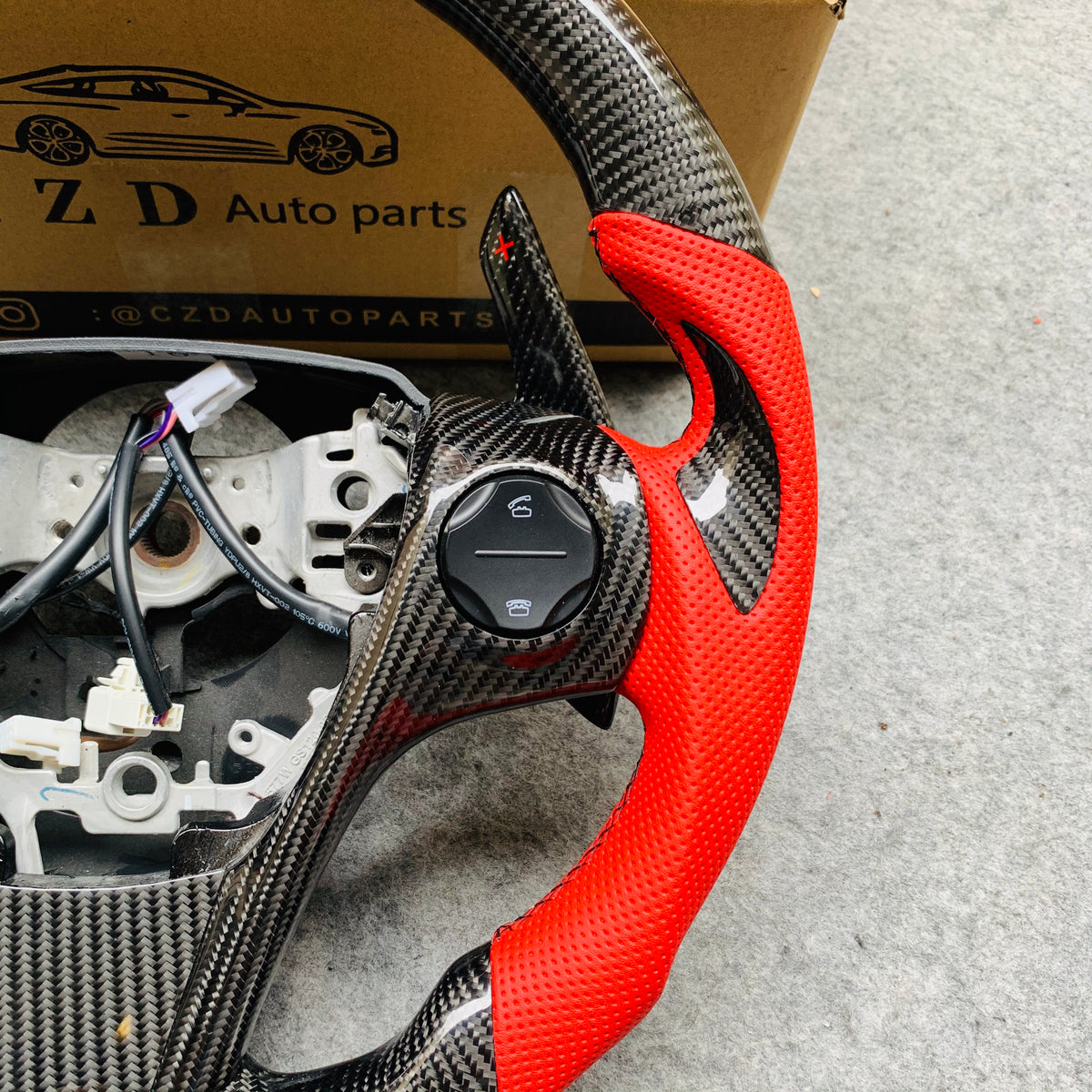 CZD For 2013、2014、2015、2016、2017 7th Toyota Gamry carbon fiber steerin ...