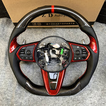 Load image into Gallery viewer, CZD auto parts for for Acura RDX 2019-2021 carbon fiber steering wheel with red carbon thumb grips
