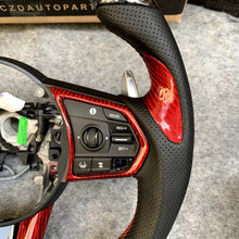 Load image into Gallery viewer, CZD auto parts for for Acura RDX 2019-2021 carbon fiber steering wheel with red carbon thumb grips