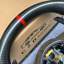 Load image into Gallery viewer, CZD auto parts for Macan models 2014 - 2022 carbon fiber steering wheel with perforated leather