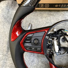 Load image into Gallery viewer, CZD auto parts for for Acura RDX 2019-2021 carbon fiber steering wheel with red carbon thumb grips