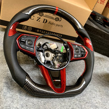 Load image into Gallery viewer, CZD auto parts for for Acura RDX 2019-2021 carbon fiber steering wheel with red carbon thumb grips