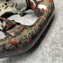 Load image into Gallery viewer, CZD auto parts for Honda Accord Crosstour 2013-2015 carbon fiber steering wheel with  forged red flakes carbon &amp; led