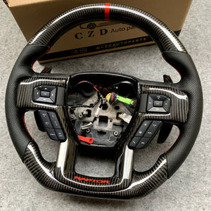 CZD Auto Parts carbon fiber steering wheel for Ford F-150 2015-2020
