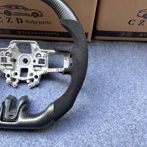 czd auto parts carbon fiber steering wheel for Ford Mustang 2015-2017 with alcantara