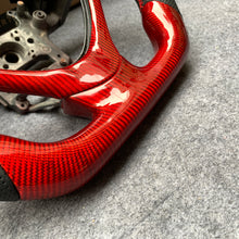 Load image into Gallery viewer, czd auto parts carbon fiber steering wheel for Acura TSX 2009-2014 with red carbon fiber and stitch