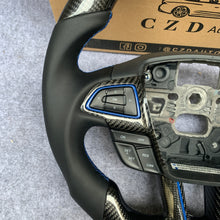 Load image into Gallery viewer, CZD auto parts for Ford Focus RS ST 2015-2018 carbon fiber steering wheel with flat top shape