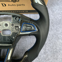 Load image into Gallery viewer, CZD auto parts for Ford Focus RS ST 2015-2018 carbon fiber steering wheel with flat top shape